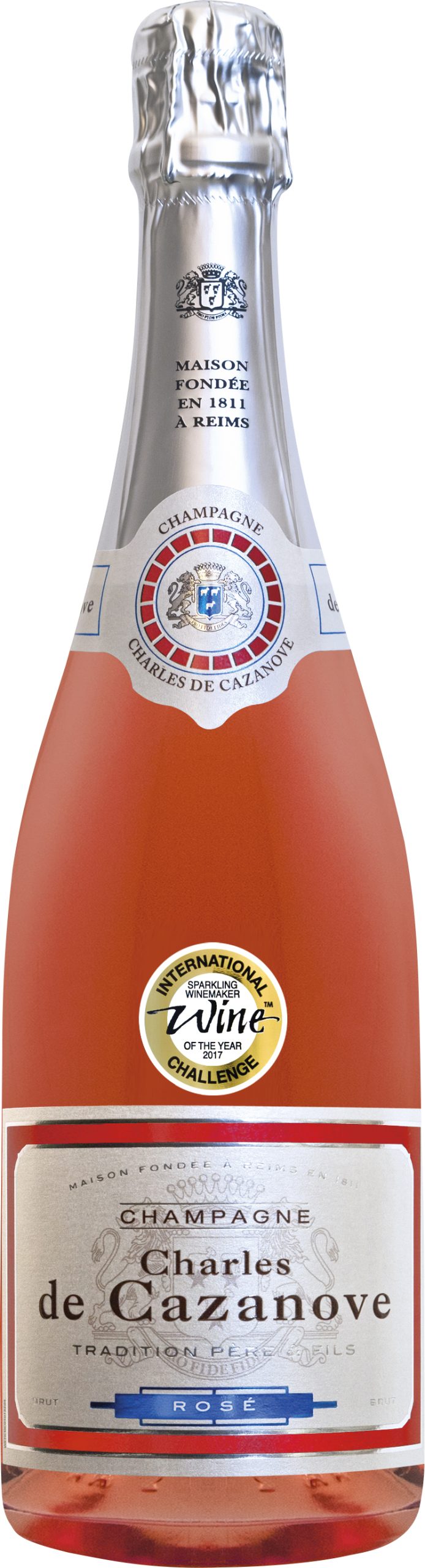 Charles de Cazanove Brut Rosé Tradition Père et Fils Tête de Cuvée NV ...